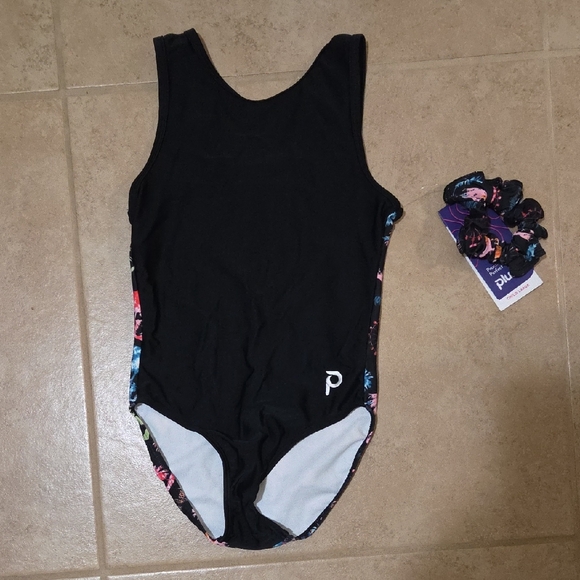 Plum Other - Black One-Piece Swimsuit with Floral Accents